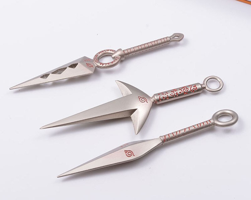 Merchandising del Anime de Naruto: Set de Kunais de 7 Piezas