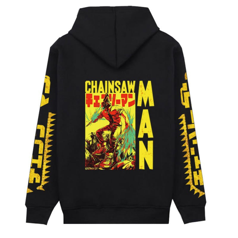 Camiseta de manga larga con estampado de Chainsaw Man para otoño-invierno
