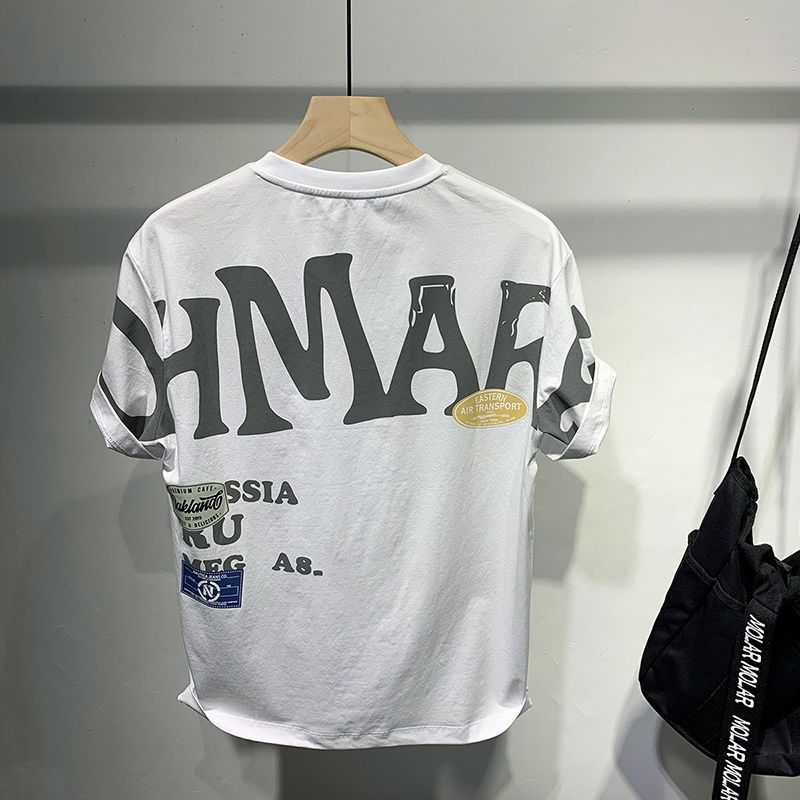 Camiseta de algodón de streetwear de anime para hombre - Estilo veraniego