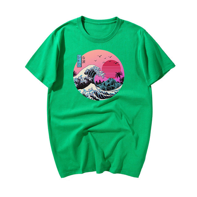 Great Retro Wave Japanese Anime Graphic T-Shirt
