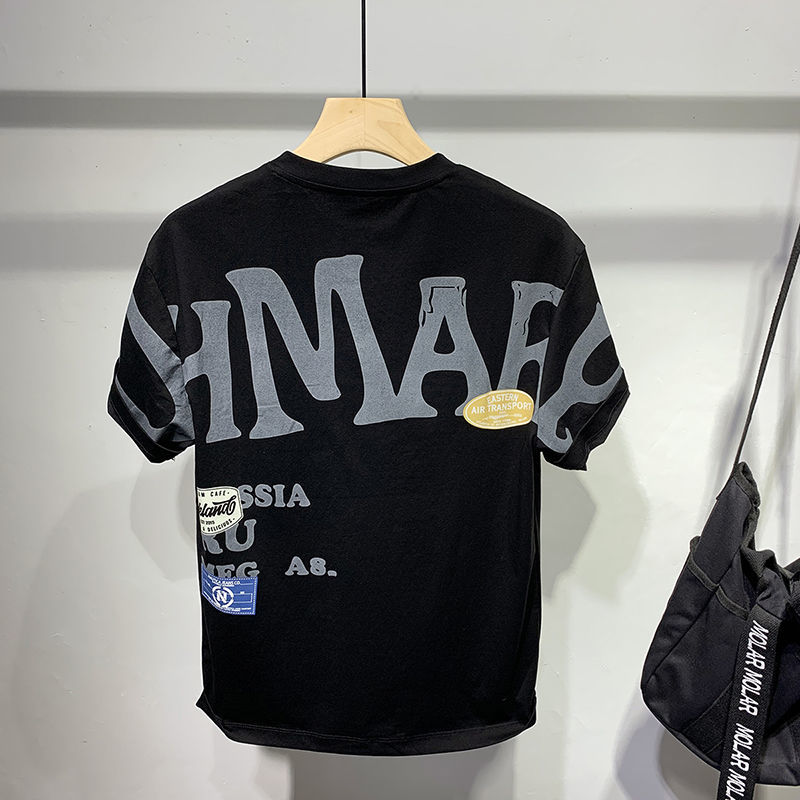 Camiseta de algodón de streetwear de anime para hombre - Estilo veraniego
