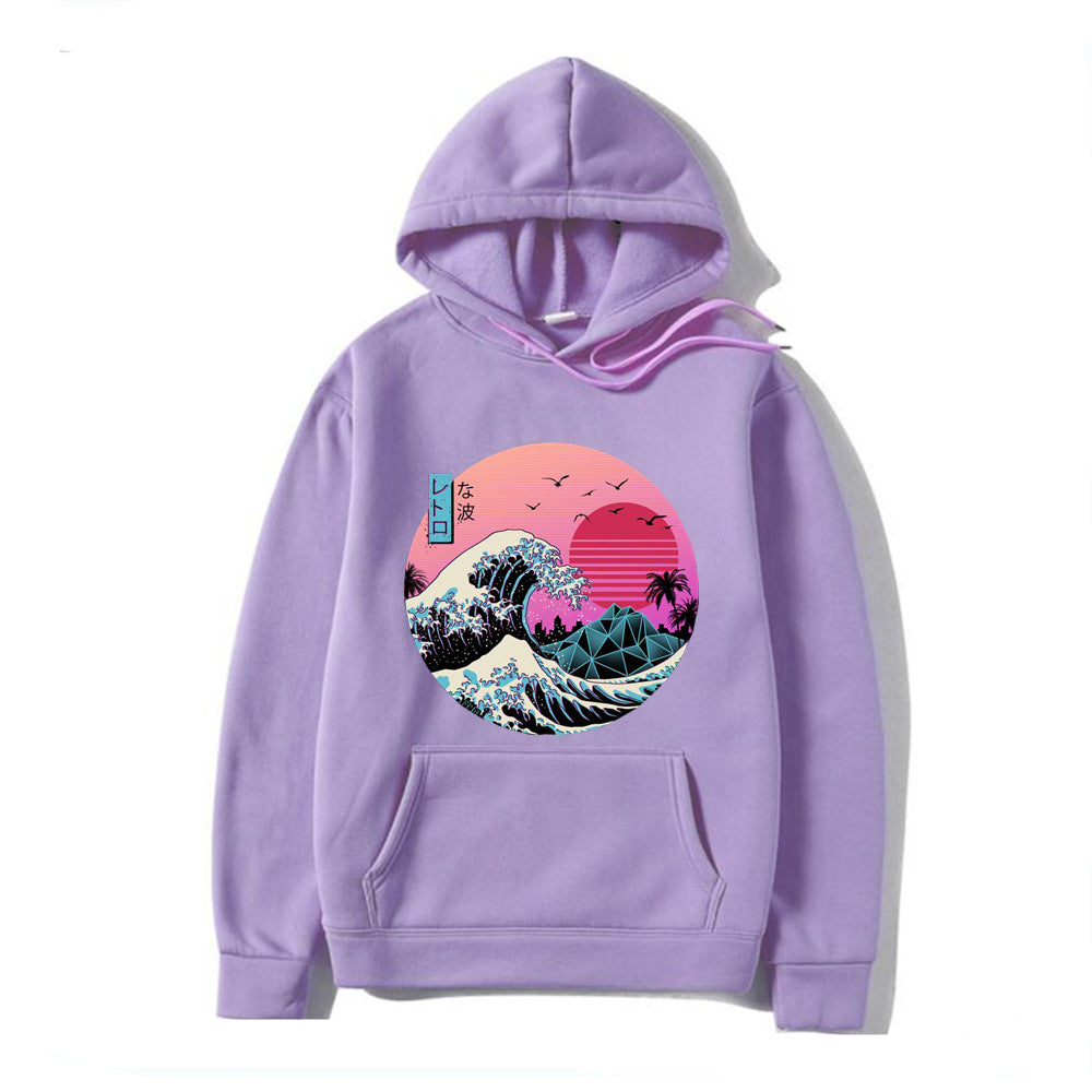 Japanese Anime Print Hoodies for Men and Women