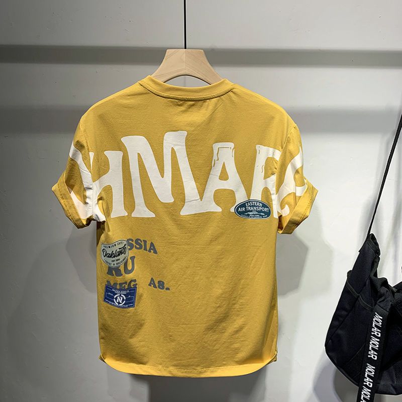 Camiseta de algodón de streetwear de anime para hombre - Estilo veraniego