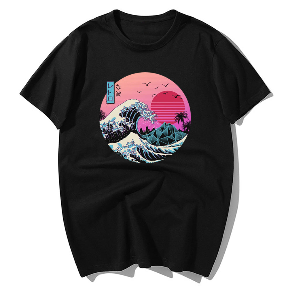 Great Retro Wave Japanese Anime Graphic T-Shirt