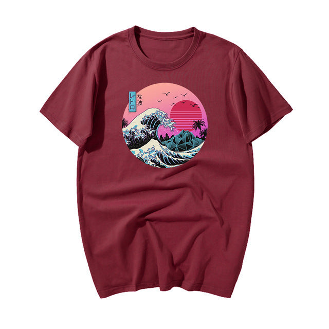 Great Retro Wave Japanese Anime Graphic T-Shirt