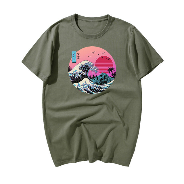 Great Retro Wave Japanese Anime Graphic T-Shirt