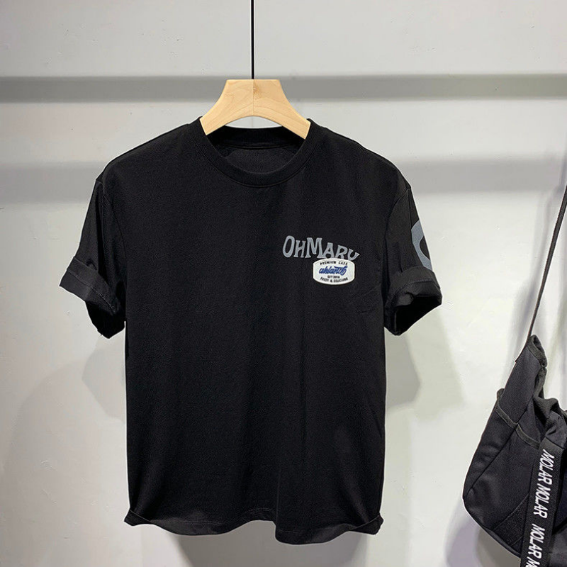 Camiseta de algodón de streetwear de anime para hombre - Estilo veraniego