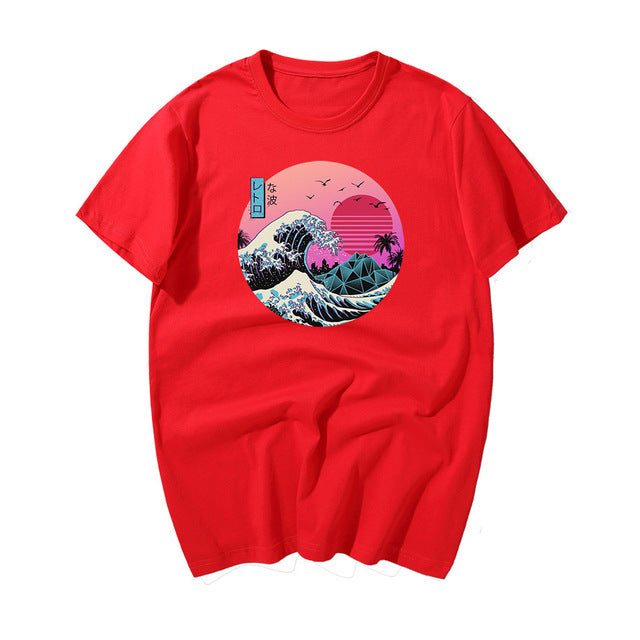 Great Retro Wave Japanese Anime Graphic T-Shirt
