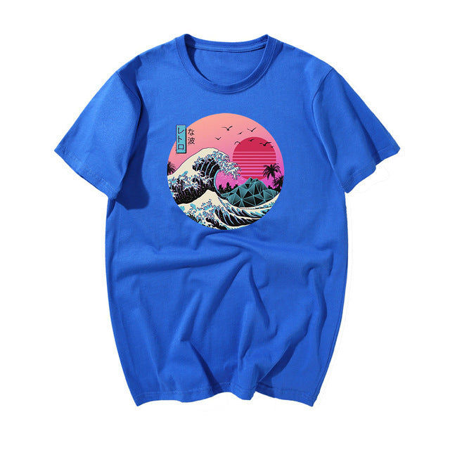 Great Retro Wave Japanese Anime Graphic T-Shirt