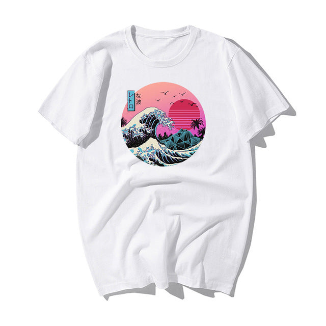 Great Retro Wave Japanese Anime Graphic T-Shirt